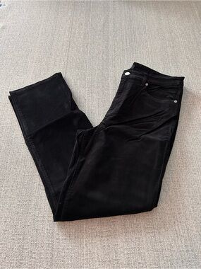 NWT Well Worn Black Corduroy High Rise Pants   Size 12